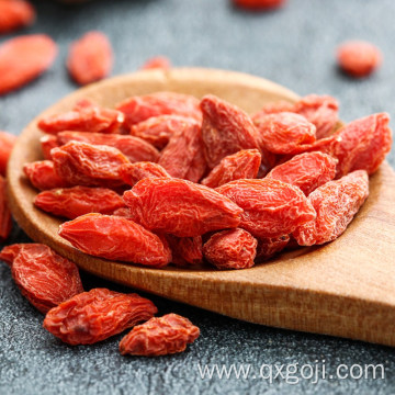 Organic red goji berry orange fruit nutrition